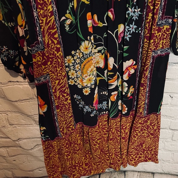 Anthropologie Adair Velvet-Trimmed Midi Dress - Picture 8 of 9